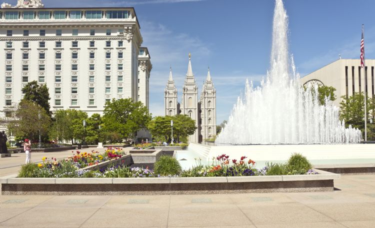 Temple square à Salt Lake City