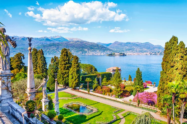 Jardin d'Isola Bella sur le lac Majeur