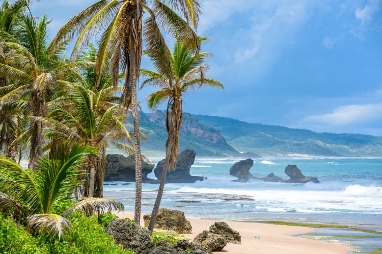 Plage de Bathsheba à la Barbade